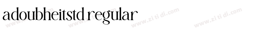 adoubheitstd regular字体转换